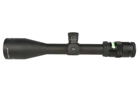 Trijicon AccuPoint 5-20x riflescope features a matte black anodized finish